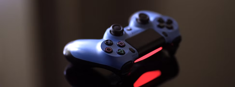 Blue Gaming Controller